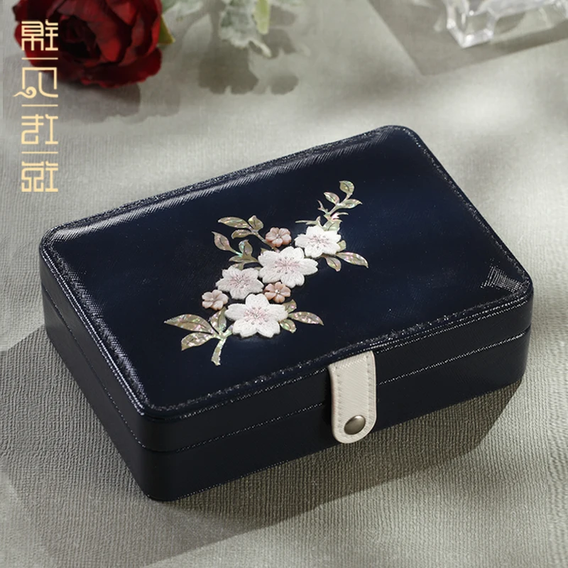 

Ear Small Studs Hand Jewelry Storage Box Portable Fantastic Delicate Earrings Necklace