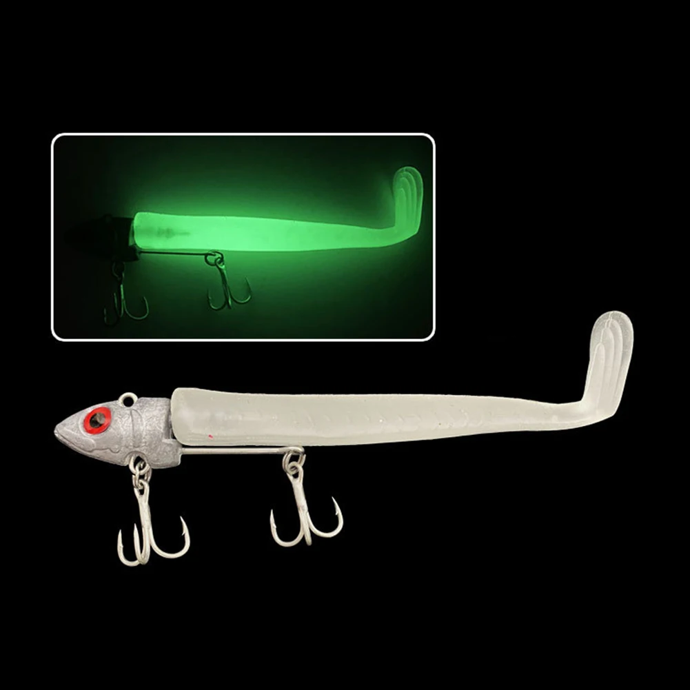 

Carp Fishing Soft Bait Fishing Lure Lead Head Luminous Simulated Bait Bionic Fake Bait Fishhook Fishing Tackle
