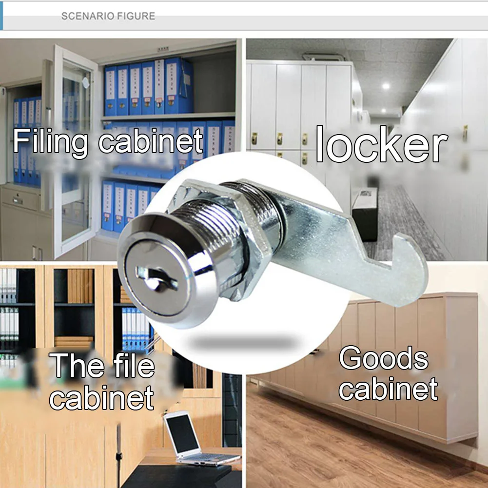 

16/20/25/30mm Drawer Lock Filing Cabinet Post Mailbox Drawer Cupboard Locker Security Furniture Latch Cabinet Drawer Turn Lock