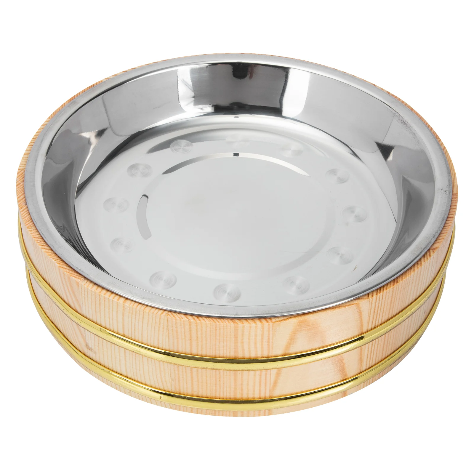 

Rice Sushi Tub Bowl Bucket Mixing Oke Wood Serving Wooden Plate Steamed Japanese Holder Hangiri Roundbasket Making Platter