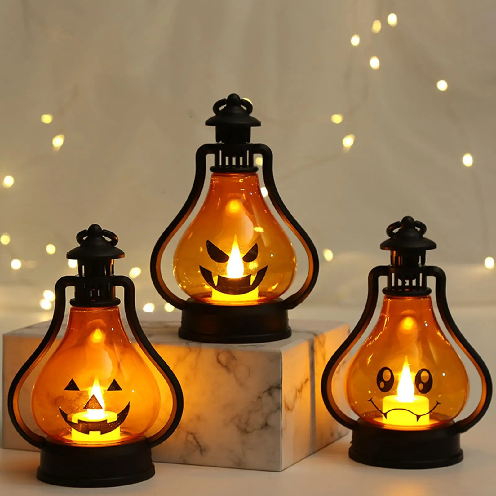 

Halloween Pumpkin Lights Children'Portable Battery Powered Decor Lights Atmosphere Lamp Night Light for Pub Nursery Supplies