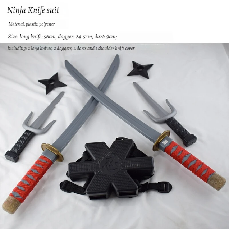 2024 Новый 56 см Хэллоуин Дэдпул Костюм Самурай Ниндзя Пластик Ретро Длинный Нож