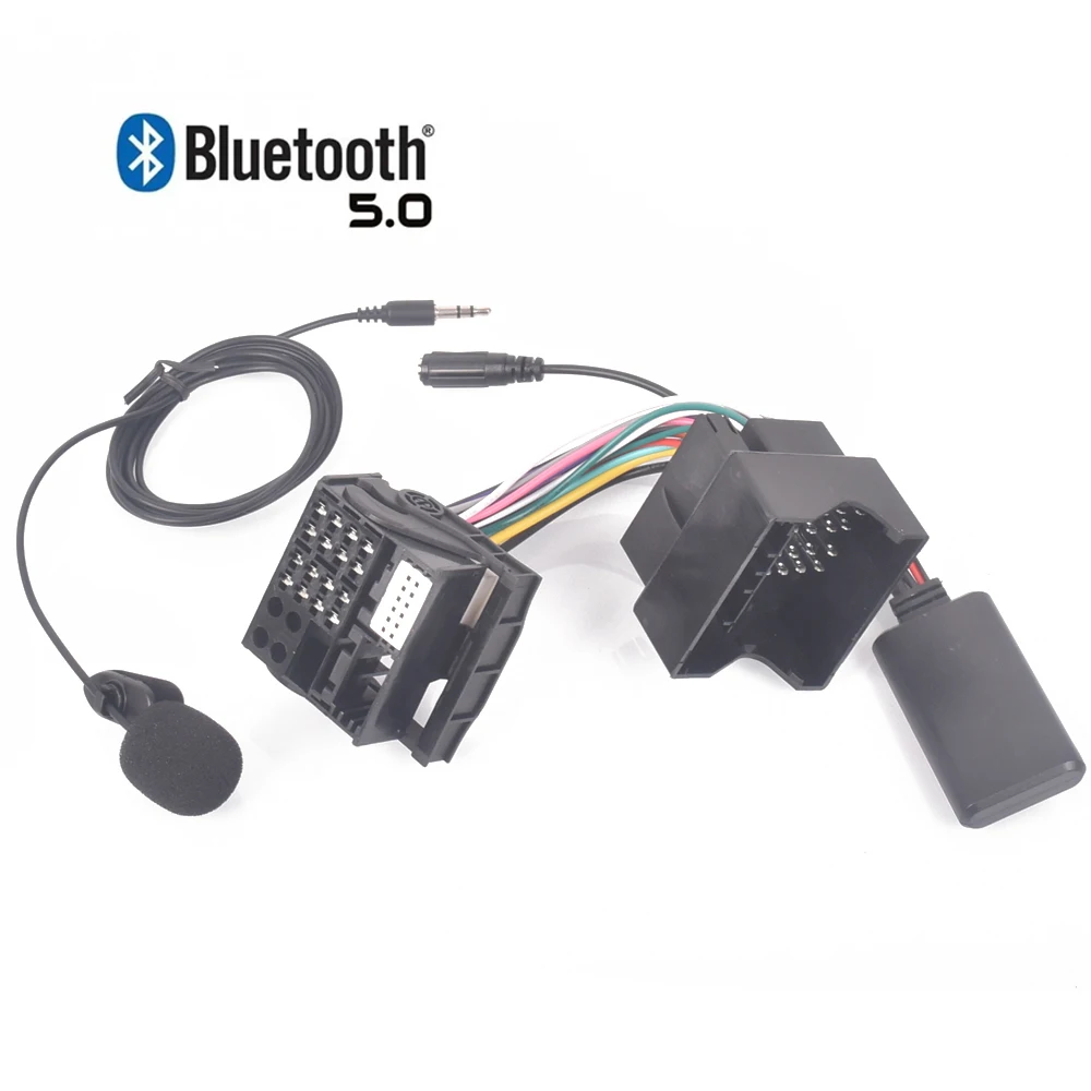 Для VW RCD510 RCD210 Golf Passat Jetta POLO радио проводка Микрофон Гарнитура Bluetooth 5 0 AUX адаптер -