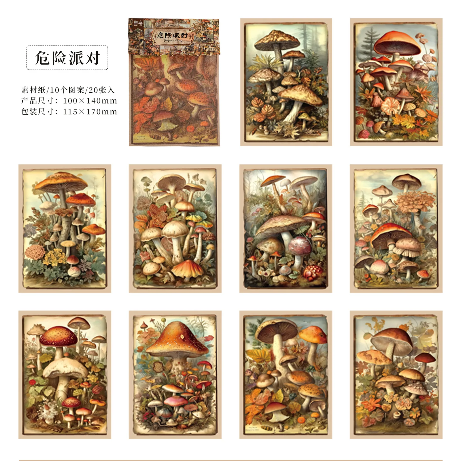 

Блокноты Alideco 20 шт., бумага, дикая природа