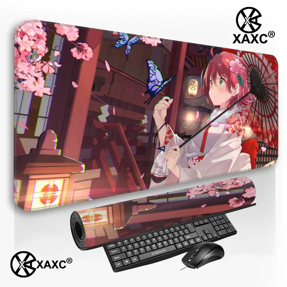 Фото Коврик для мыши Miko Sakura Hololive XAXC, большой игровой коврик для мыши с HD-печатью, водонепроницаемый коврик для стола XXL для ПК, ноутбука, нескользящий коврик для стола №1