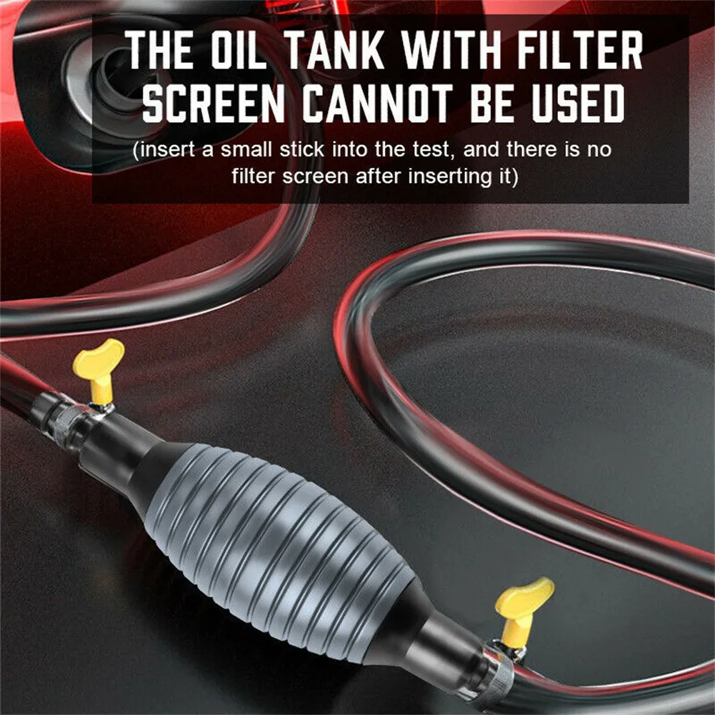 

Fuel Transfer Pump Kit Hose For Car Gasoline Pump Oil Fuel Diesel Manual Liquids Transfer Pump Two-way Check Valve Oil Pump