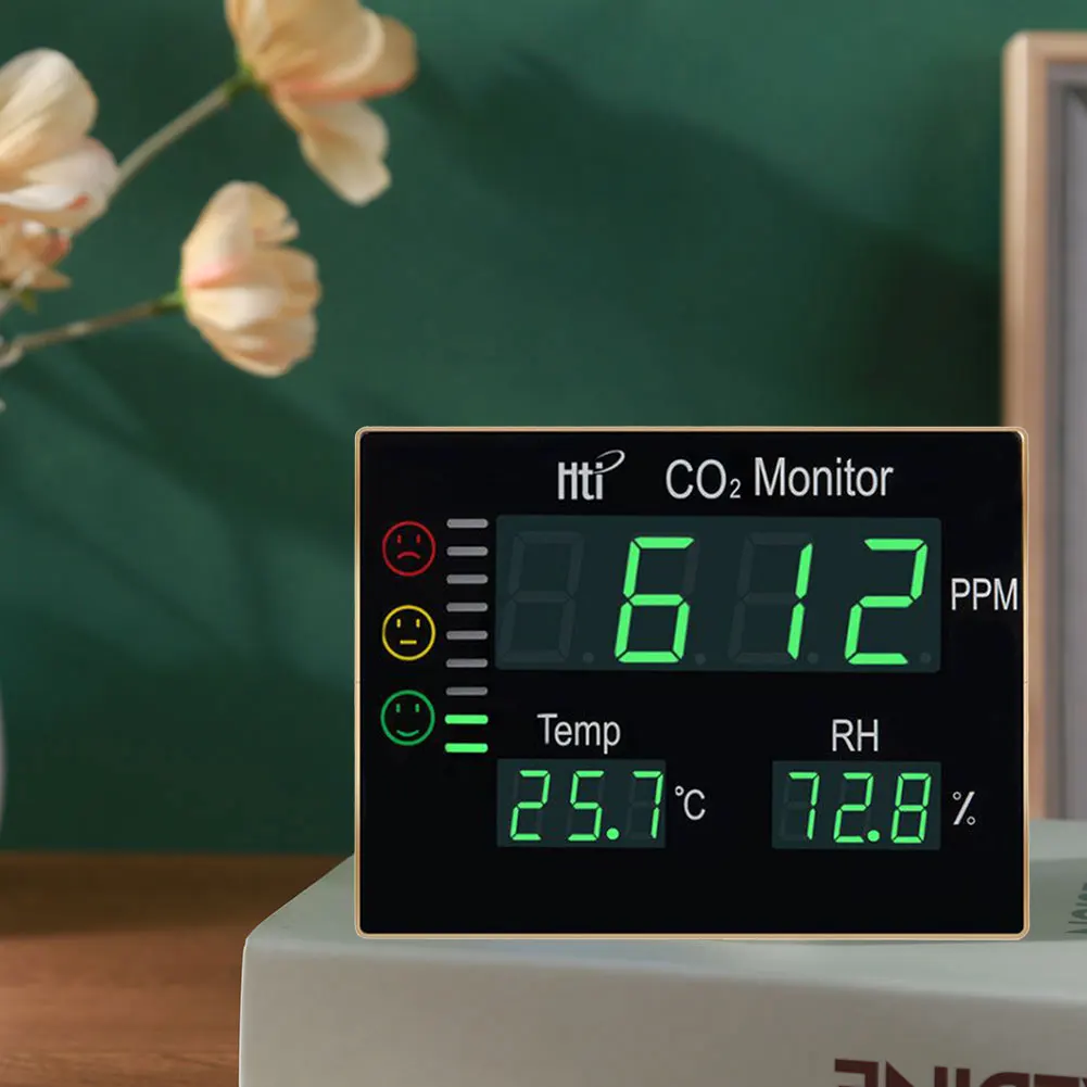 

CO2 Meters Temperatures Humidity Testers Air Quality Monitor Carbon Dioxide Formaldehyde Detectors for Home