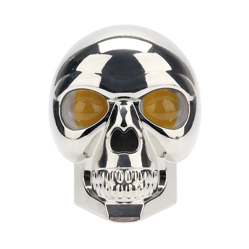 

Мотоциклетная фара с черепом, дальний и ближний свет, противотуманные фары, дополнительный свет из алюминиевого сплава, яркая лампа, водонепроницаемый декоративный налобный фонарь