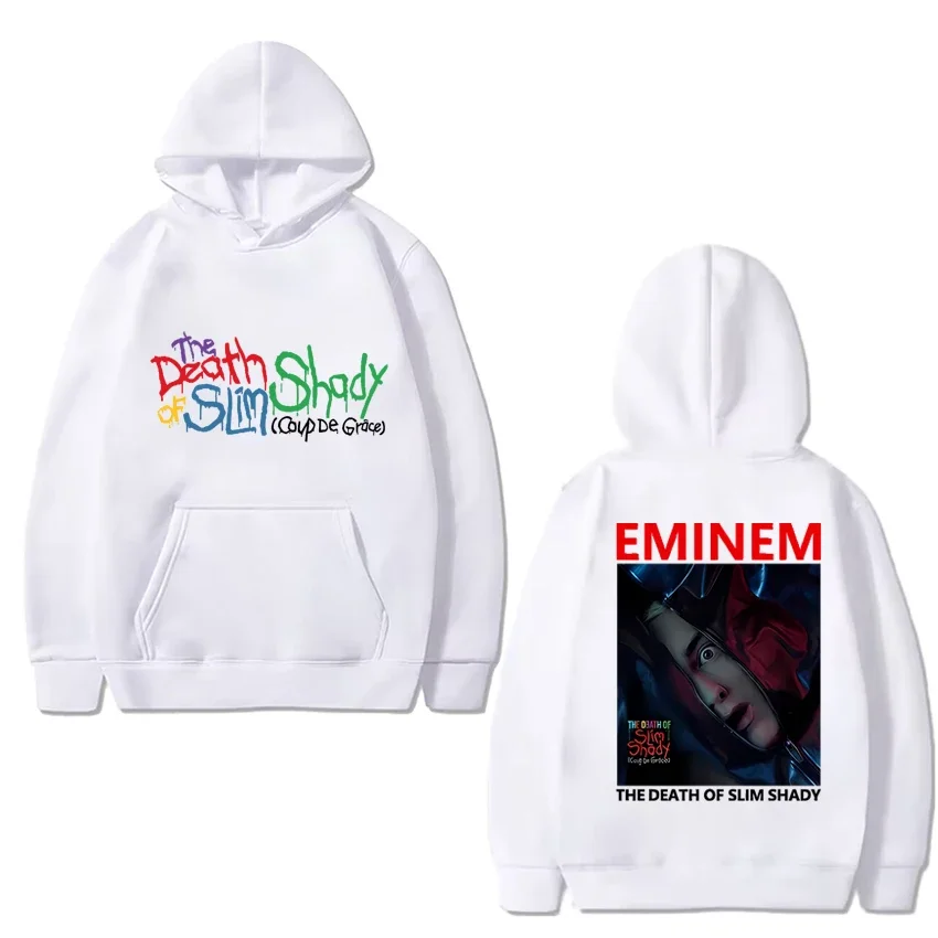 Лидер продаж 2024 года толстовка Eminem с принтом альбома Death of Slim мужская и женская