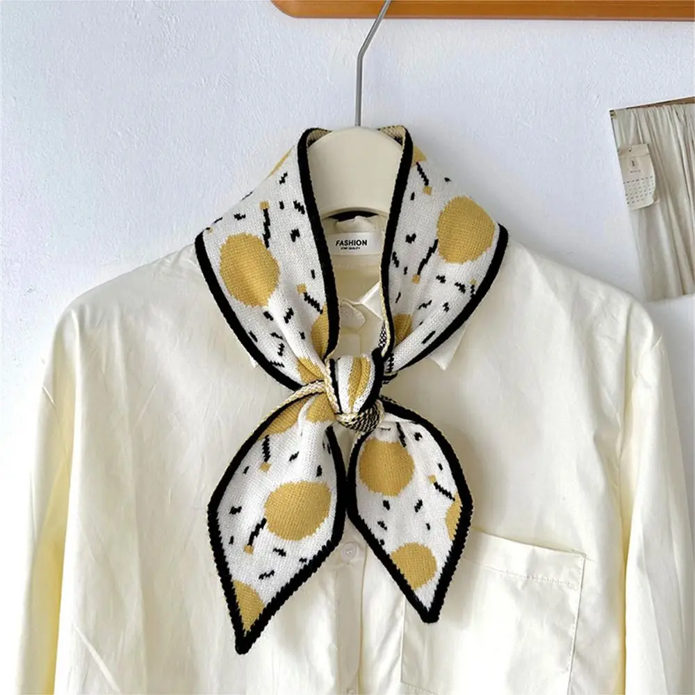 

1 шт. зимний теплый милый вязаный маленький шарф, Женская Вязаная Шаль, Шарф для девушек, воротник на шею, мягкий шерстяной шарф, универсальный утепленный