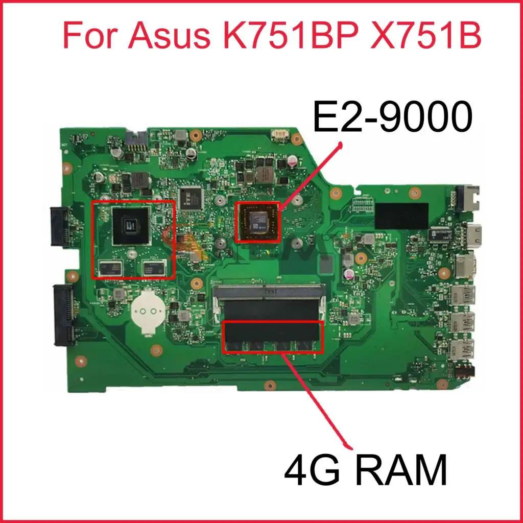 

Материнская плата Akemy X751BP для ноутбука Asus K751BP X751B