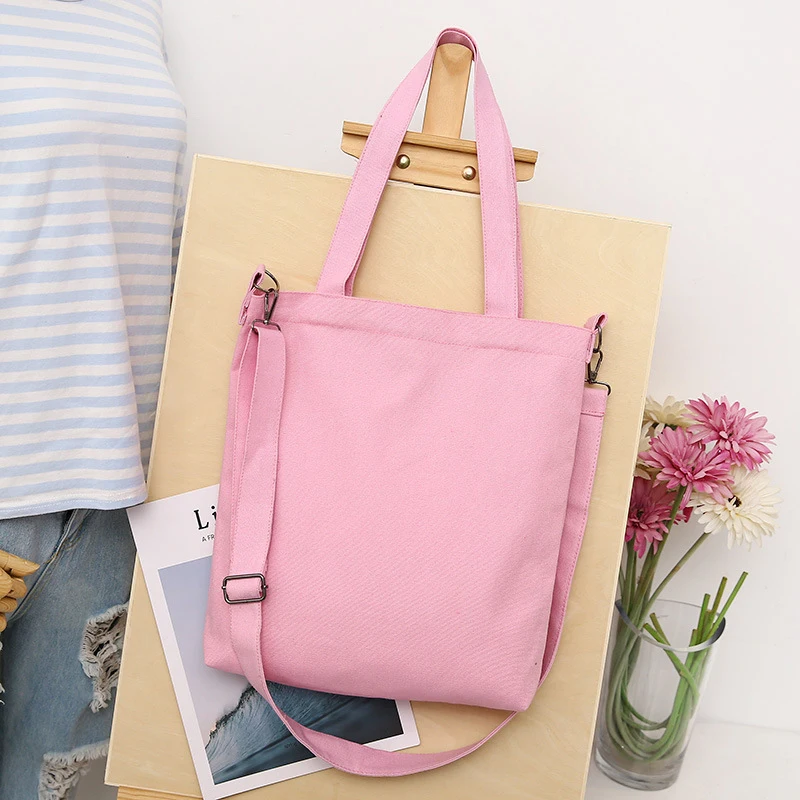 Women Corduroy Shoulder Bag Reusable Shopping Bags Casual Tote 2022 New Soft Female Handbag with Button Environmental Organizer