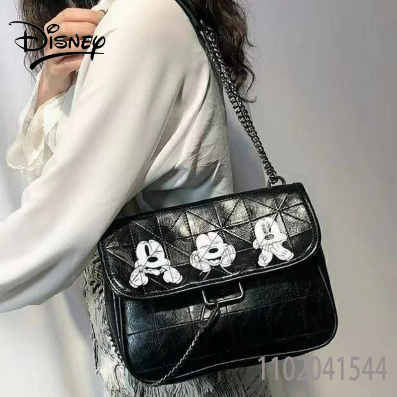 Disney Purse for Women Girl Shoulder Bag Cartoon Mickey Mouse Crossbody Bag Tote Retro Style Large Capacity High Quality Gift