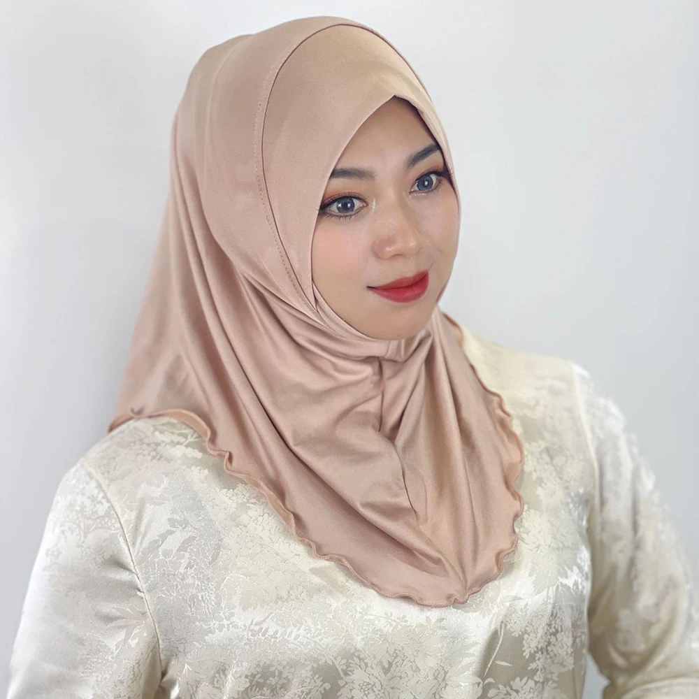 

Muslim Underscarf Women Elastic Jersey Inner Hijab Cap Turban For Women Fashion Islam Scarf Neck Cover Shawls Accessories