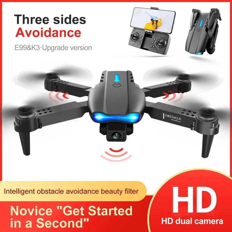

E99 Pro Drone Foldable Quadcopter Aerial Photography RC Helicopters Professional WIFI FPV HD Dual Camera Mini Dron Toys