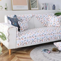 pastoral sofa cushion cover four seasons universal cotton sofa covers for living room non slip sofa towel mordern couch cover