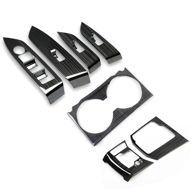 

1 Set For 2017 2018 2019 Mazda Cx-5 Cx5 Kf Lhd Car Window Switch Panel + Car Gear Shift Box Panel Cover Sticker Trim Strips Garn
