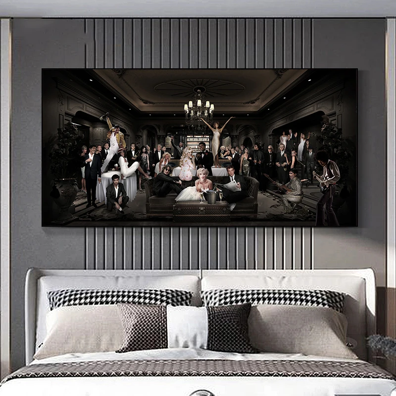 

Marilyn Monroe Hepburn Star Movie Poster Canvas Painting Movie Posters Prints Wall Art Pictures Print for Living Room Home Decor