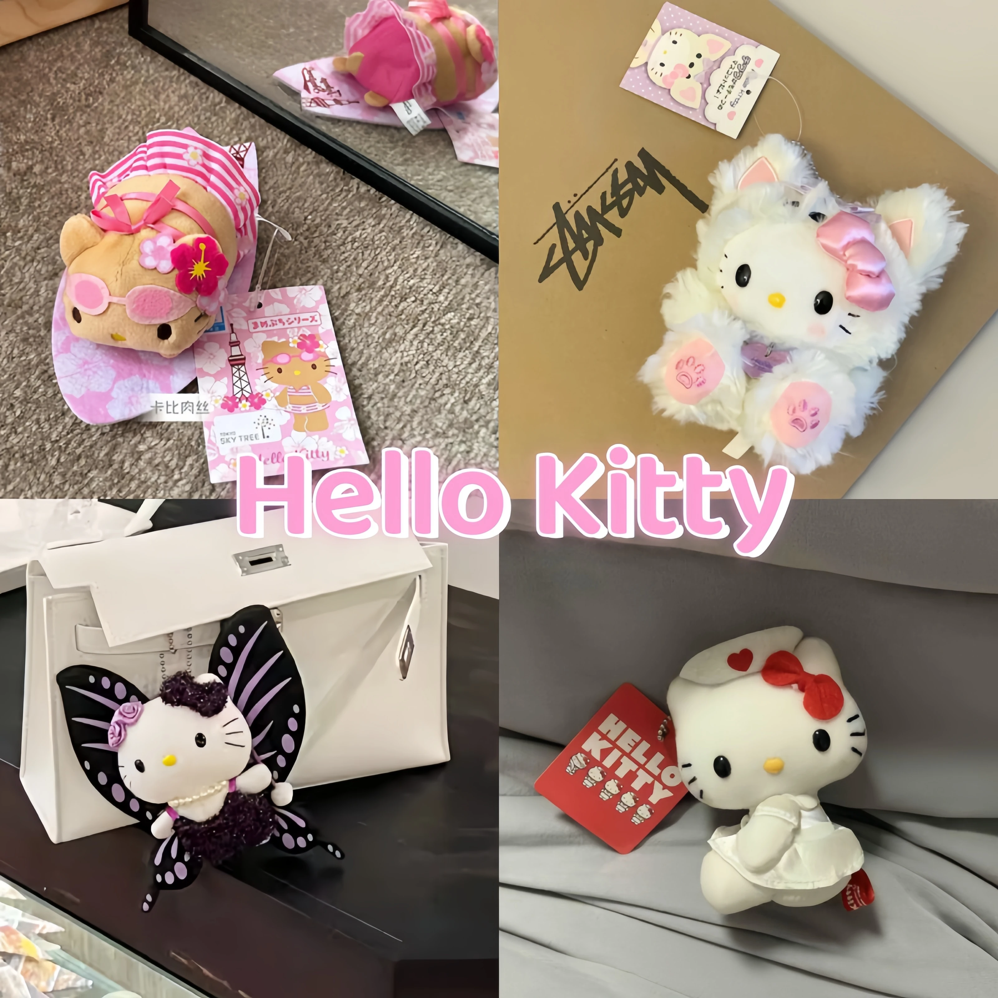 Hello Kitty Милая Y2k Женская фотосессия аниме охватывающий Рождественский подарок для