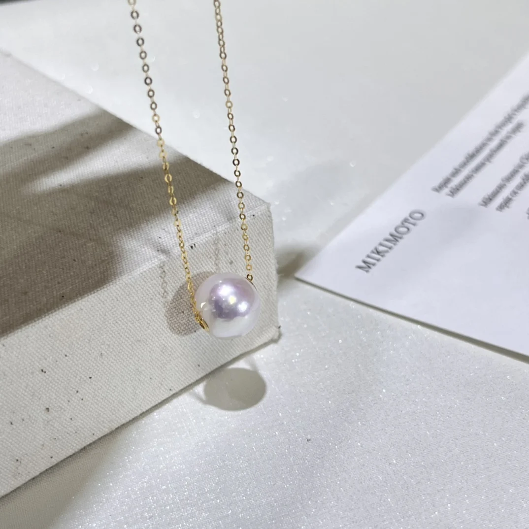 Цепочка из 18-каратного золота для Эдисона 10-11 мм