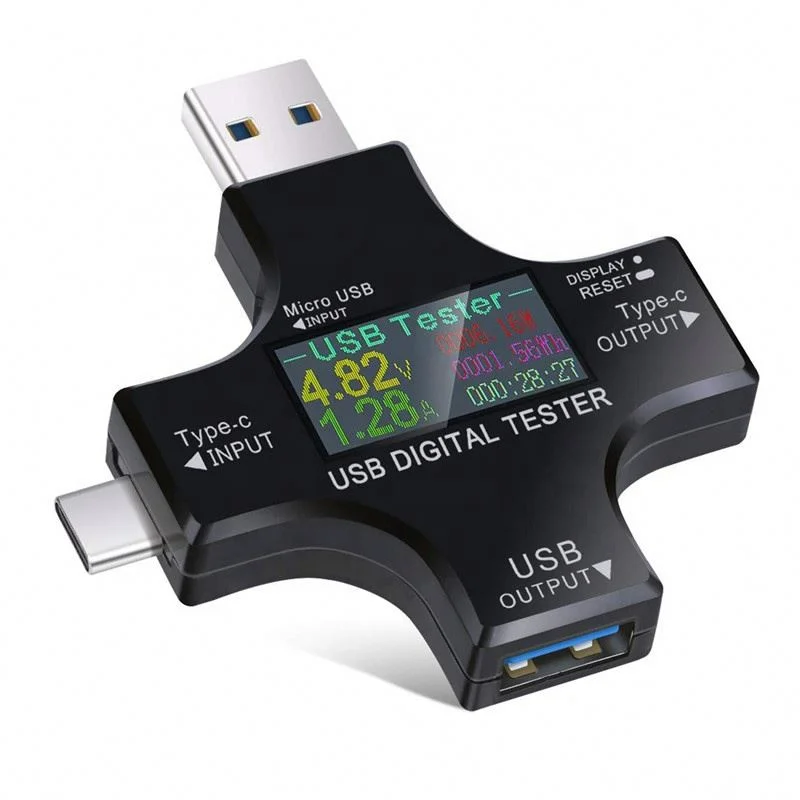 

Professional LCD Digital Display Multimeter 2 In 1 Type C PD USB Power Current Voltage Meter Tester