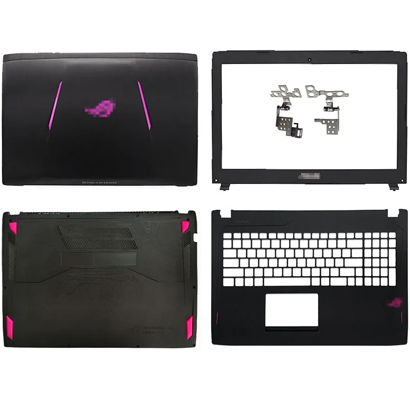 

New For Asus ROG Strix GL502 GL502V GL502VT GL502VS FX60V Series Laptop LCD Back Cover Front Bezel Palrmest Bottom Case Hinges