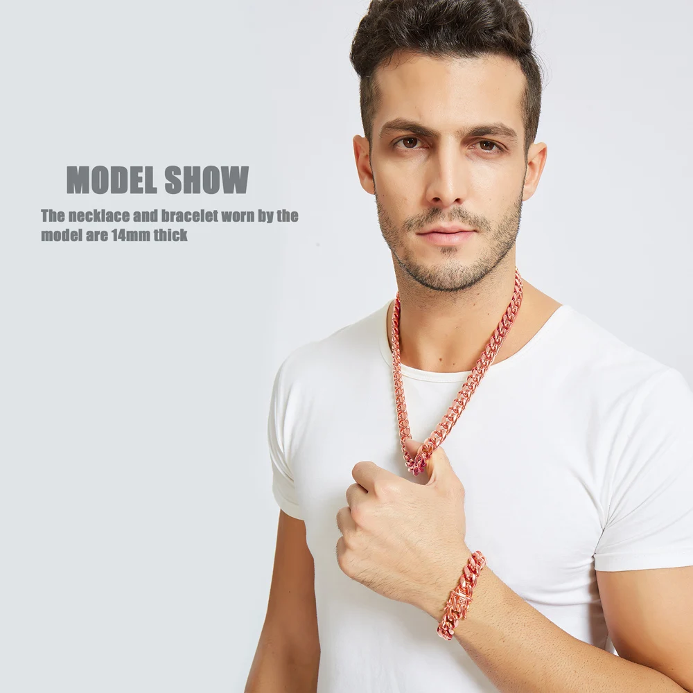 Женский браслет из нержавеющей стали с фианитом розового золота позолотой 14 к и