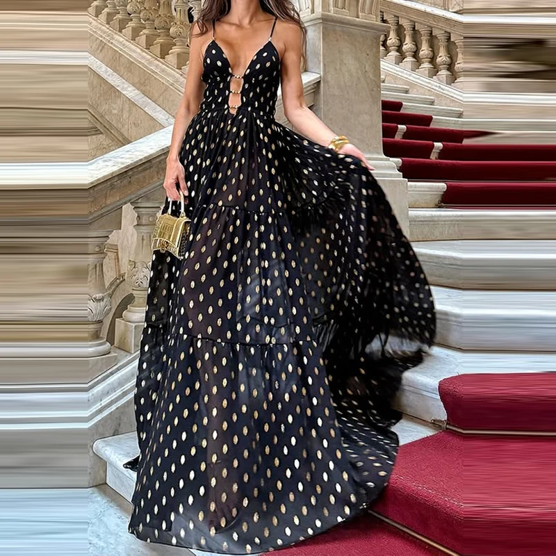 Вечернее платье Fanbety винтажного стиля из полиэстера