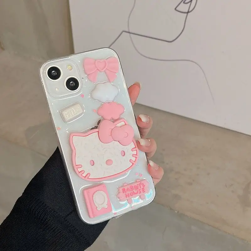 

2023 New Kawaii Anime Sanrio Hellokittys All-Inclusive Phone Case Iphone14 13 12 11 Pro Max Silicone Soft Case 7 8 Xs Xr Se Plus