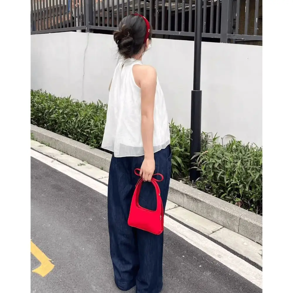 Модная сумка с бантом прямоугольная сумка-клатч в балетном стиле красные