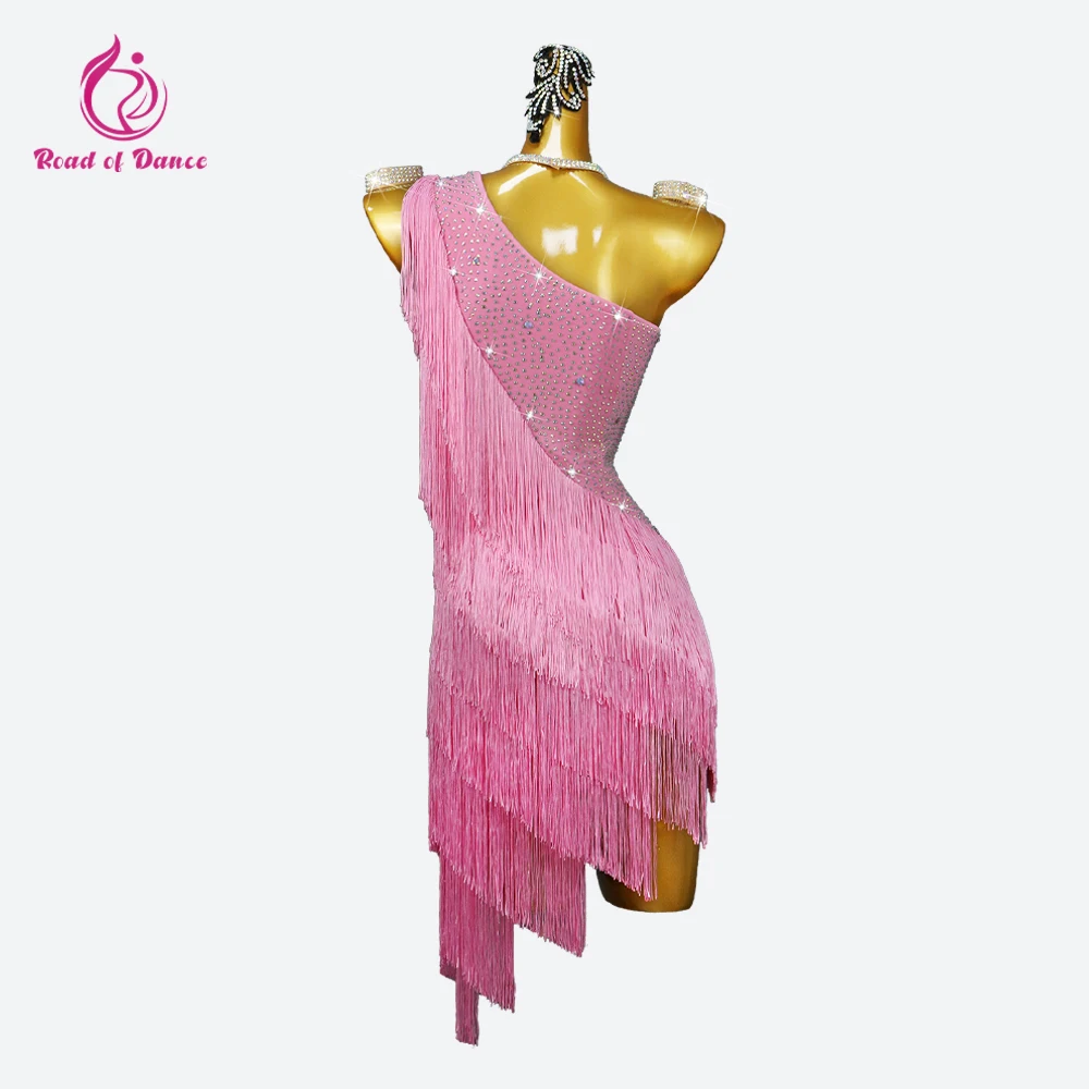 Платье для латинских танцев 2024 женская одежда деловой костюм миди девочек наряд