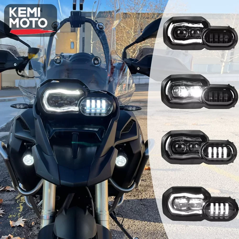 

NEW2023 E9 Mark Headlights LED Lights for BMW F650GS F700GS F800GS ADV Adventure F800R Motorcycle Light Complete LED Headlights