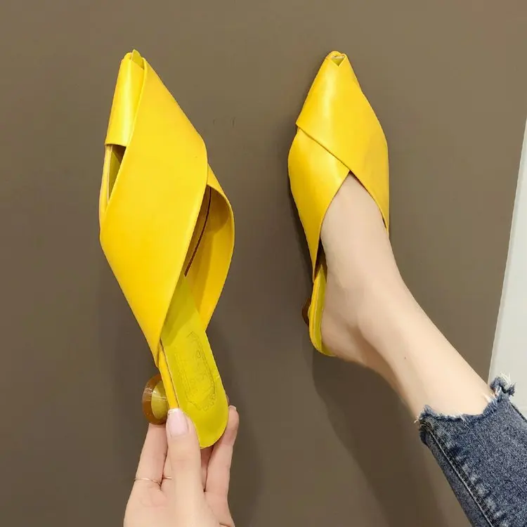 

Туфли женские на плоской подошве, мягкие повседневные зеленые лоферы, без застежки, заостренный носок, из искусственной кожи, модель 2023 на лето