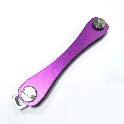 Портативный Умный брелок для ключей, компактный декоративный держатель для ключей на открытом воздухе, металлический зажим для ключей, алюминиевый Органайзер