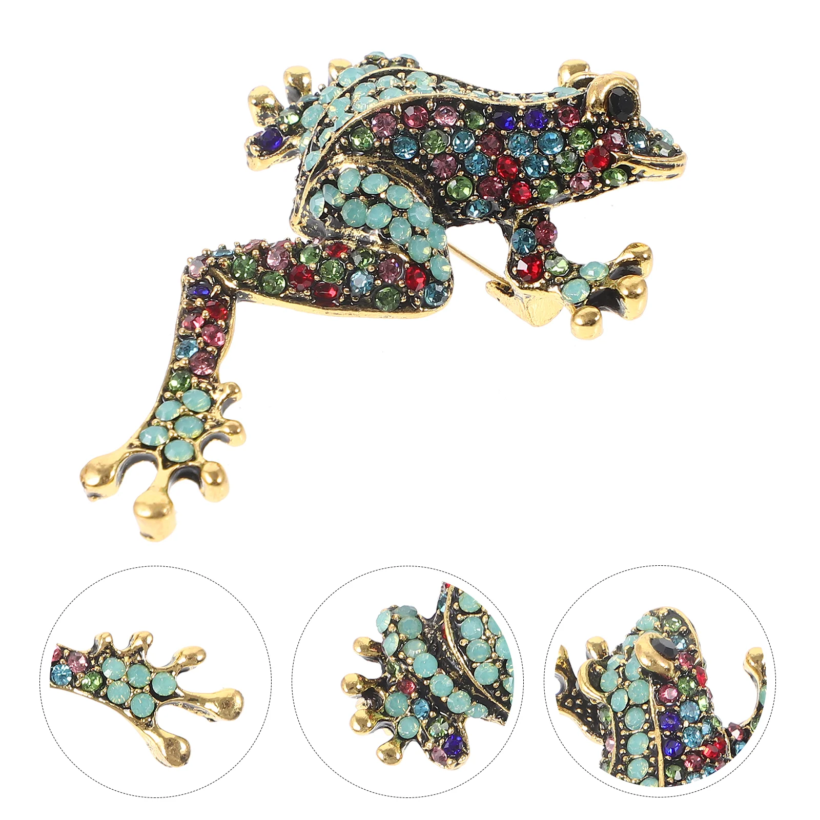 

Frog Brooch Birthday Decoration for Girl Aesthetic Pin Hat Men Suit Metal Women Alloy Brooches