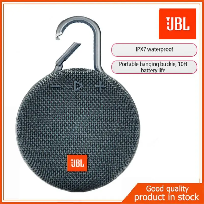 Original JBL CLIP3 Bluetooth Portable Speaker Wireless IPX7 Waterproof Subwoofer Sports Speakers Outdoor Travel Indoor Parties