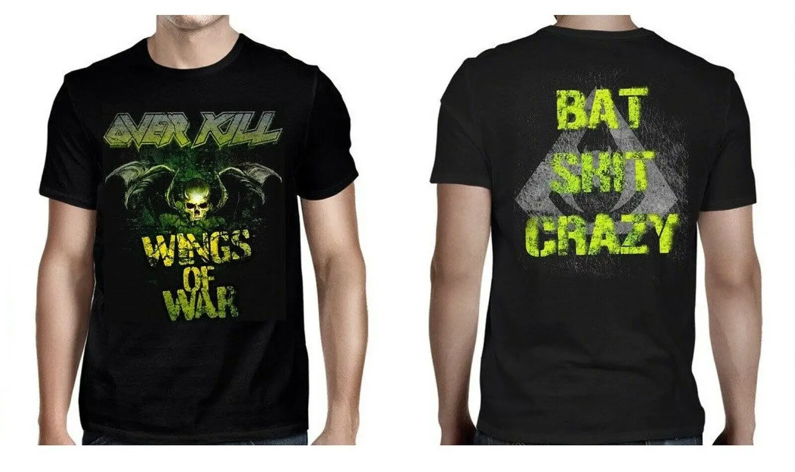 OVERKILL cd lgo Wings of War BAT SH!T CRAZY Официальная рубашка MED New OOP