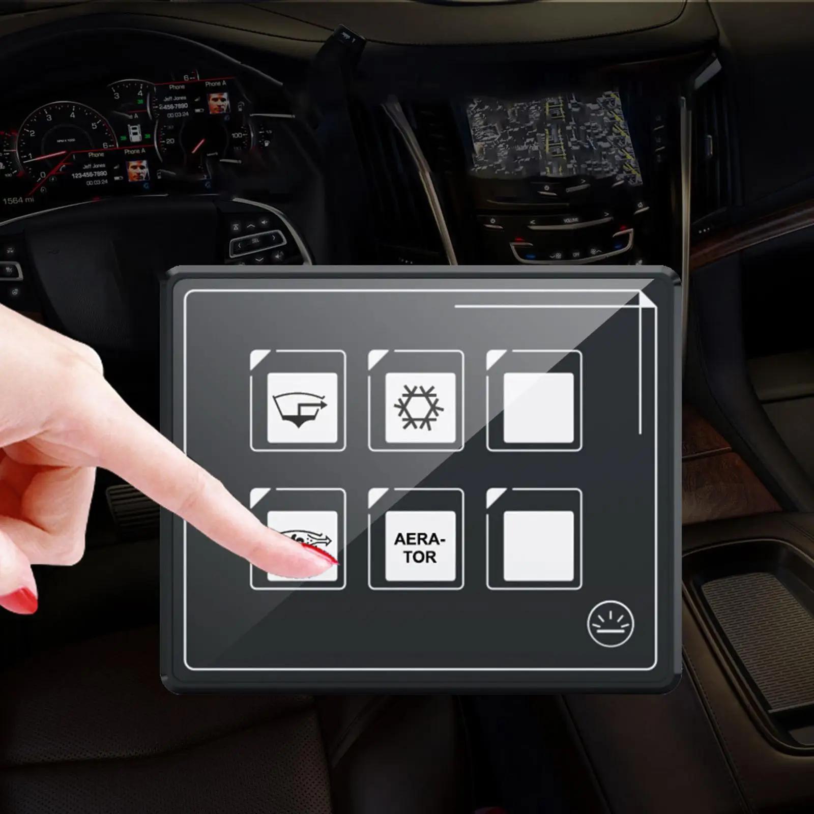 

RV Panel Switch 6 Bit Button Multifunction Waterproof Sticker for Yacht