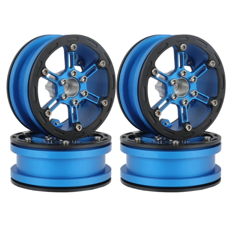 

56G Light Weight 2.2 Metal Beadlock Wheel Rim Hub For 1/10 RC Crawler Car Axial SCX10 Wraith Capra RR10 Traxxas TRX4