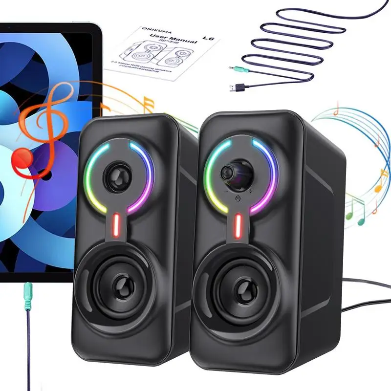 

Home Subwoofer PC Music Player Loudspeaker Desktop Computer Audio Blue Tooth Wired Computer Sound Box Computer Speakers