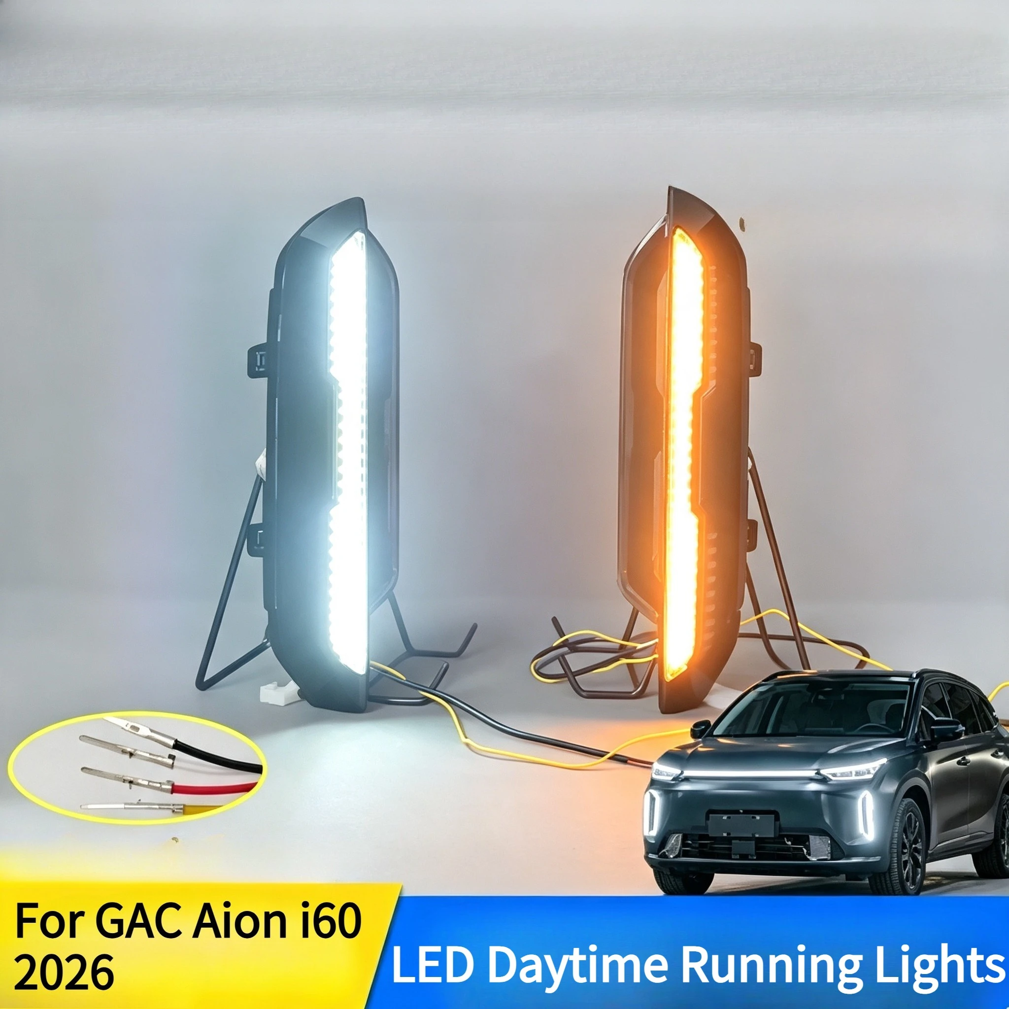 Фото Дневные ходовые огни для GAC Aion i60 2026: Обновленные светодиодные ДХО, передние декоративные фонари, автомобильные аксессуары №2
