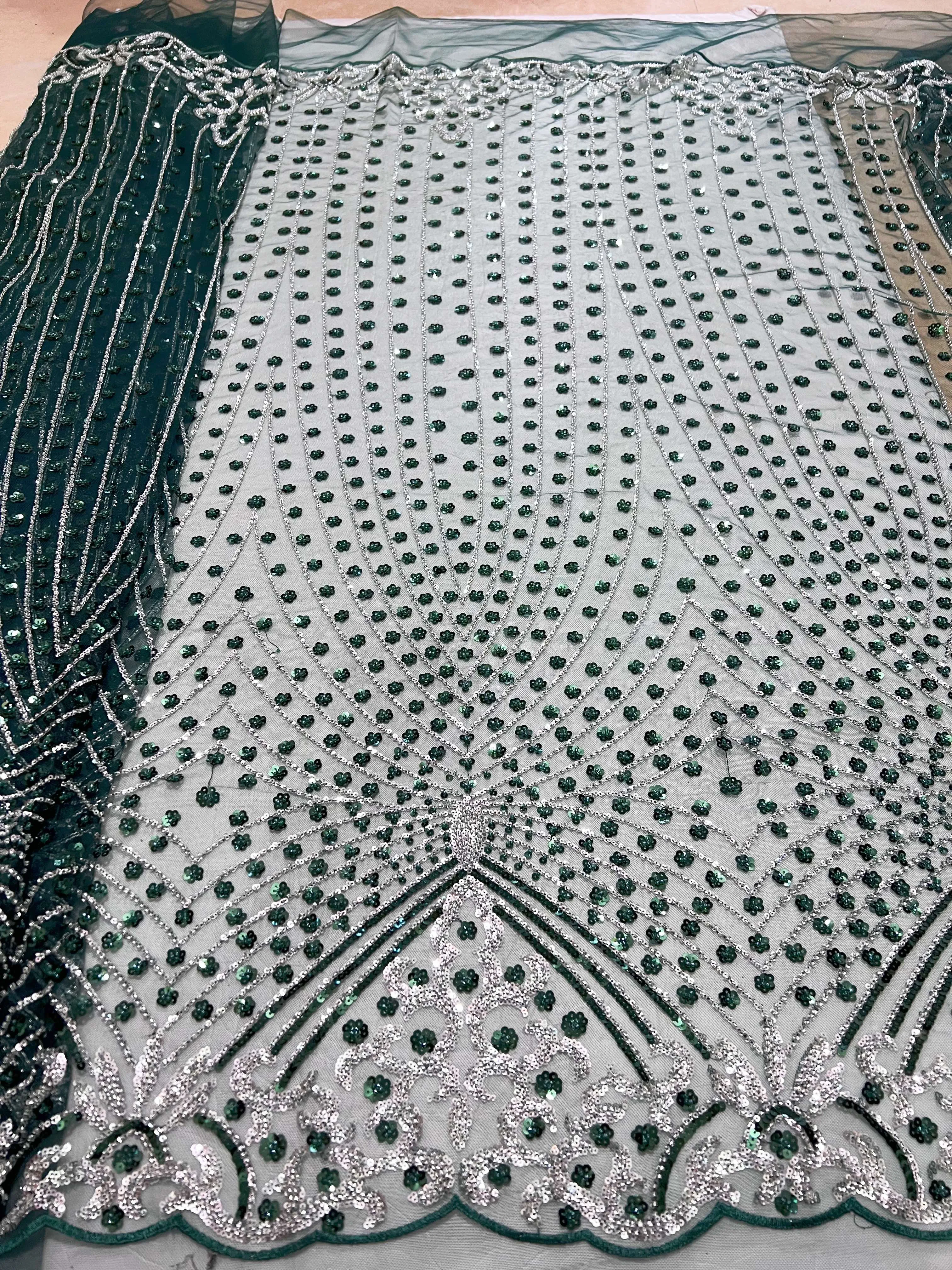 Новинка 2024 африканская кружевная ткань с блестками Высококачественная вышивка 3D