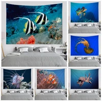 sea creatures chart tapestry indian buddha wall decoration witchcraft bohemian hippie ins home decor
