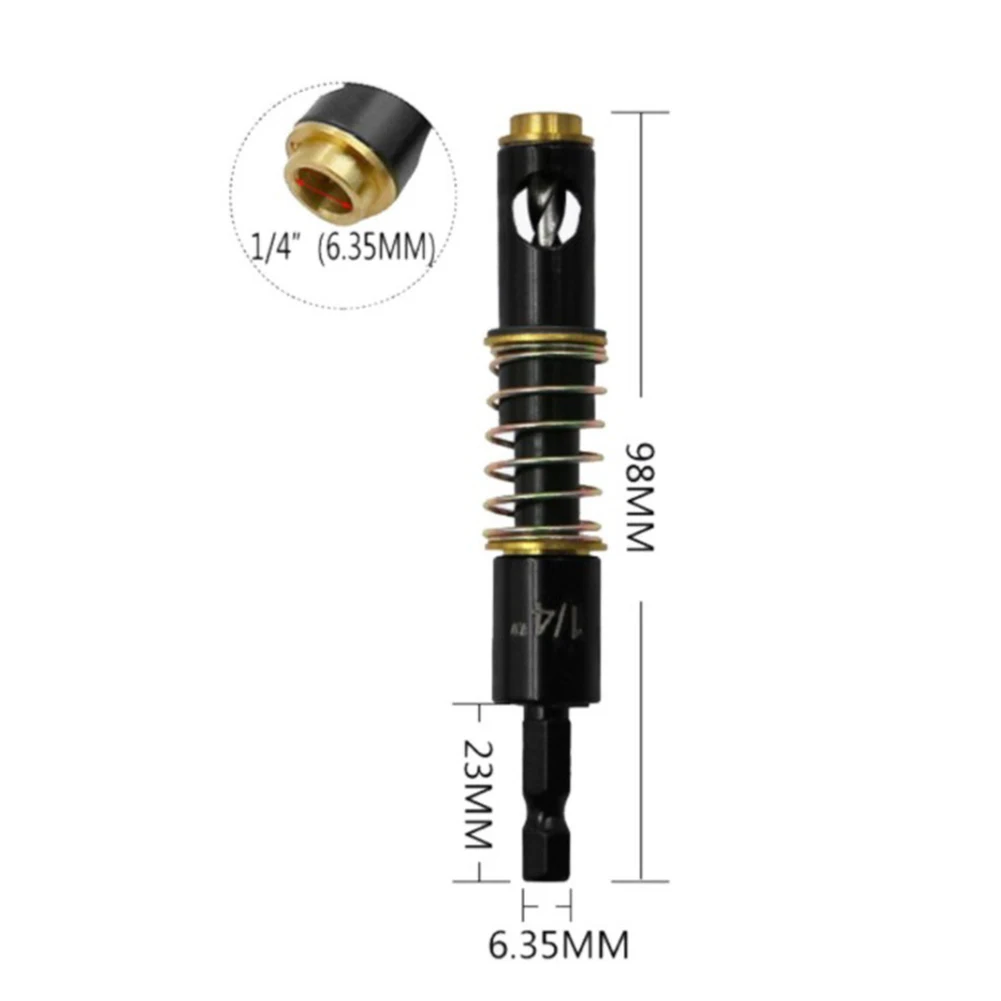 

New Assembly Drill Bits Hinge 1/4\" & 5mm Accessories Handle Hexagonal