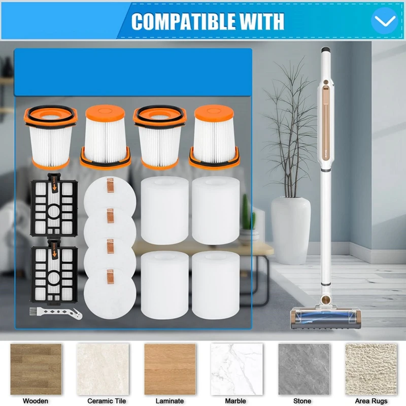 Фильтр для системы Shark WS642AE Wandvac Сверхлегкий мощный беспроводной пылесос Запасная