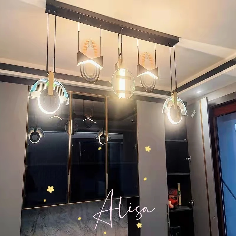 

Italian Chandelier Post-Modern Nordic Creative Art Fashion Personalized Bedroom Bedside Restaurant Small Pendant Lamp