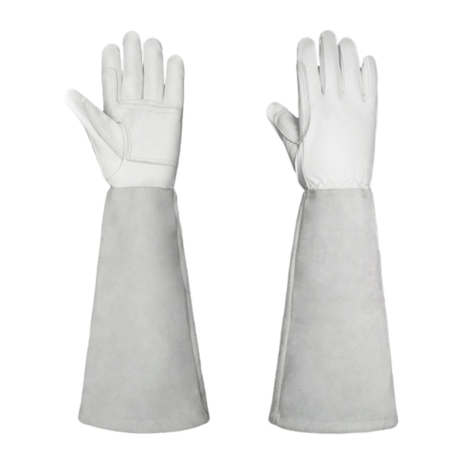 

1pair Men Women Protection Thickened Yard Gardening Gloves Ergonomic Rose Pruning Long Sleeve Elastic Band Wear Resistant