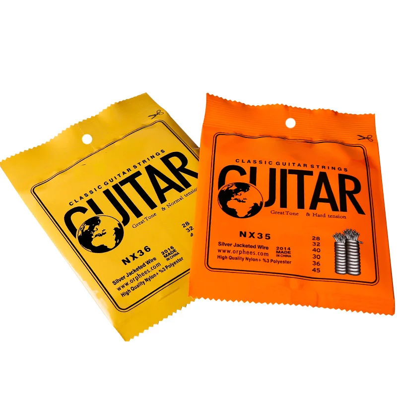

6pcs/Set Classical Guitar Strings Silver Plated Wire Nylon Strings NX Series for Classic Acoustic Guitar Accessories