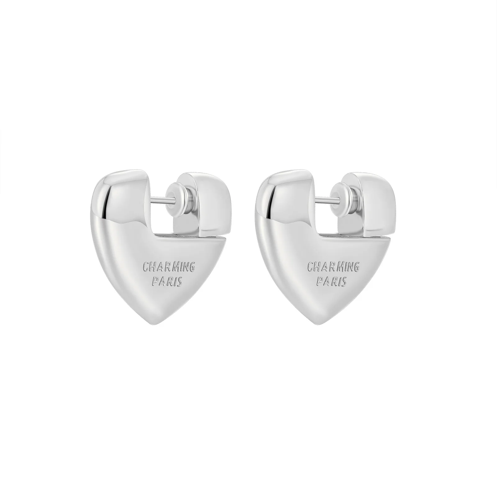 

Европейские и американские французские серьги с холодным ветром, высококачественные серьги в форме сердца