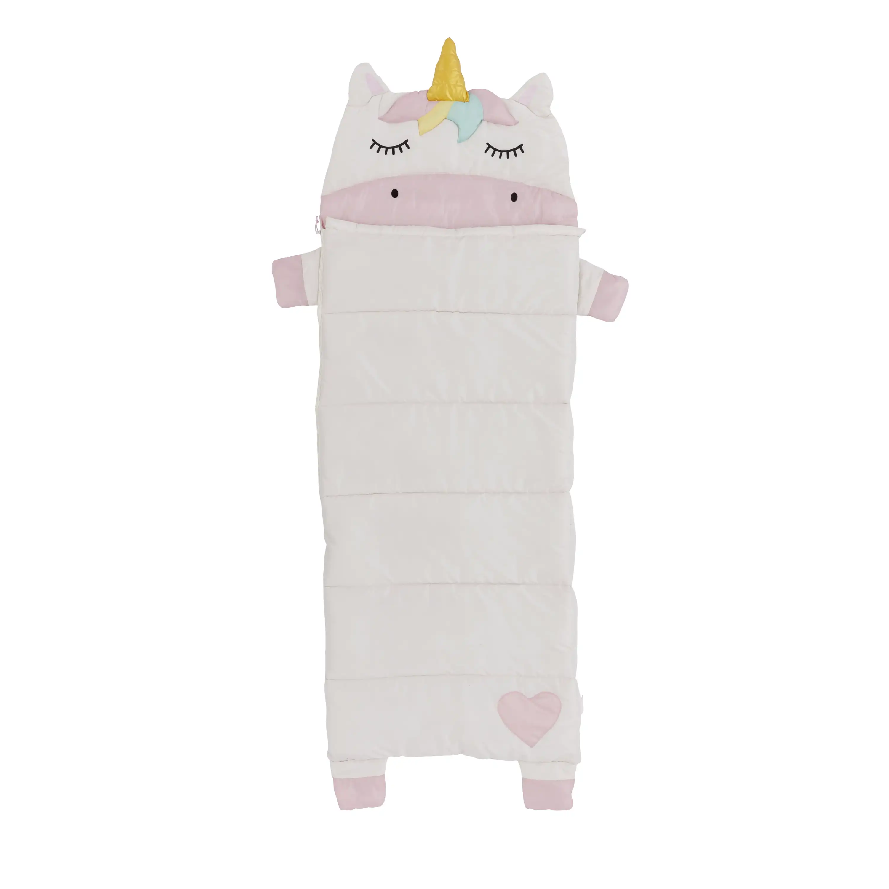 

Sparkle the Unicorn Kid's Sleeping Bag - Pink/Off-White Color (65 in. x 24 in.)